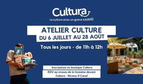 Des ateliers gratuits pour les enfants tout l’été avec Cultura