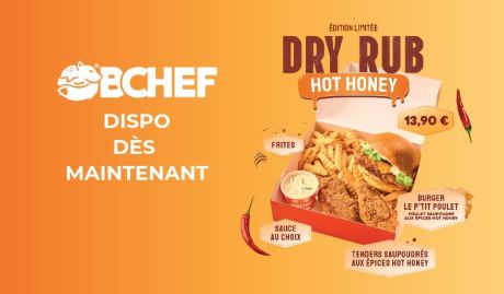 Ça chauffe chez BCHEF avec la Dry Rub Hot Honey ! 