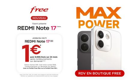 Le nouveau Redmi Note 17 arrive chez Free !