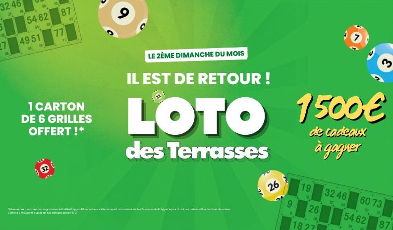 Le Loto des Terrasses revient dimanche 14 juin !