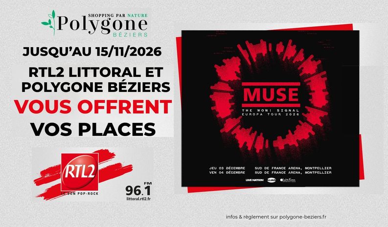 Gagnez vos places pour le concert de Muse à Montpellier