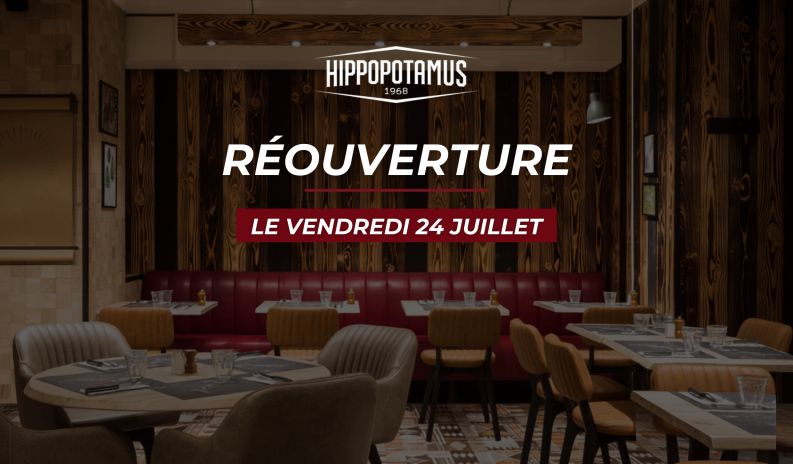 Hippopotamus rouvre ses portes au Polygone Béziers dès le 24 juillet avec un tout nouveau concept