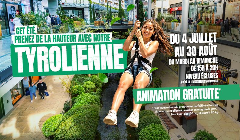 Prenez de la hauteur avec la tyrolienne géante du Polygone Béziers !